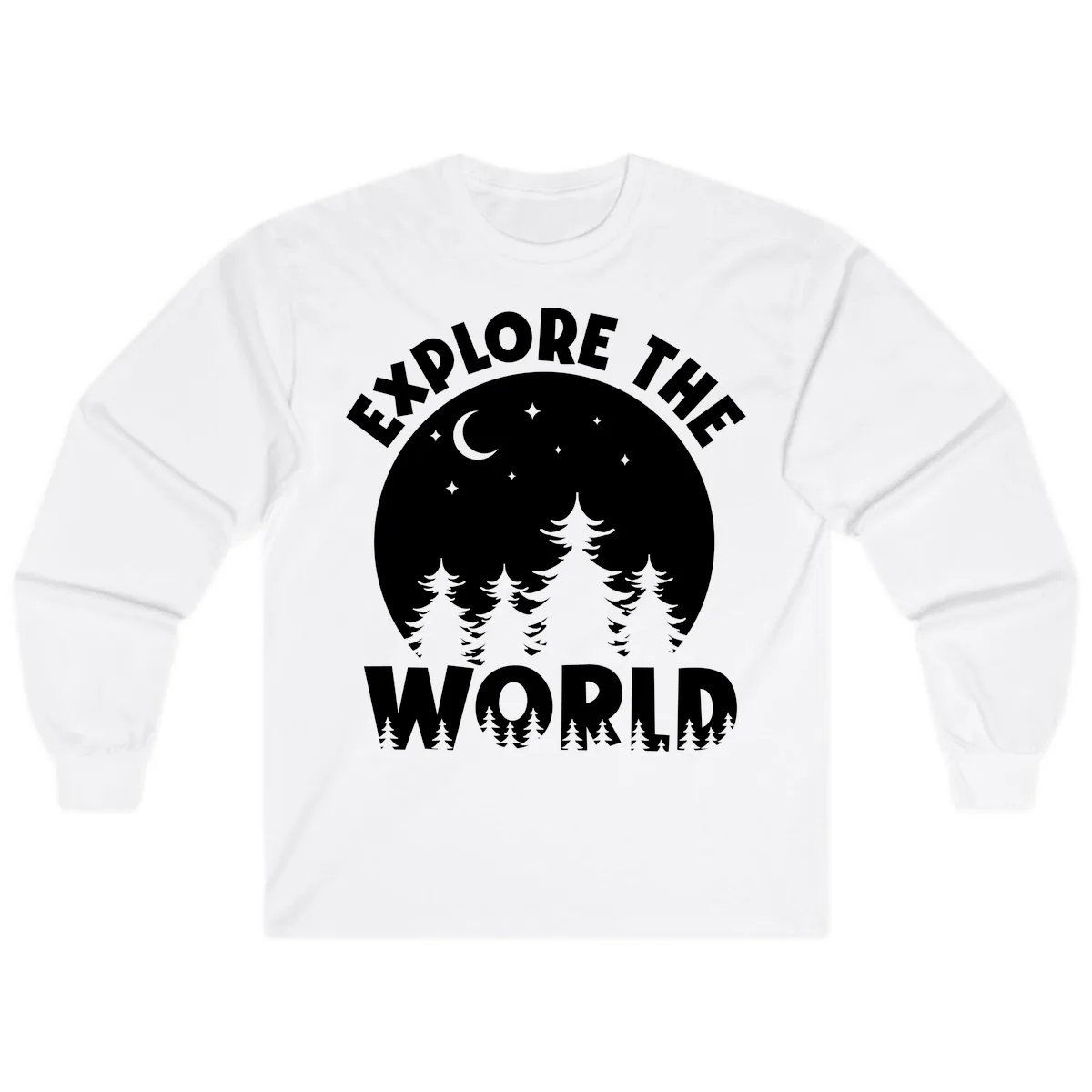 Explore The World Forest Night Long Sleeve in White