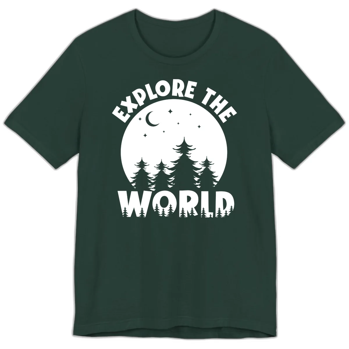 Explore The World Forest Night Premium T-Shirt in Forest