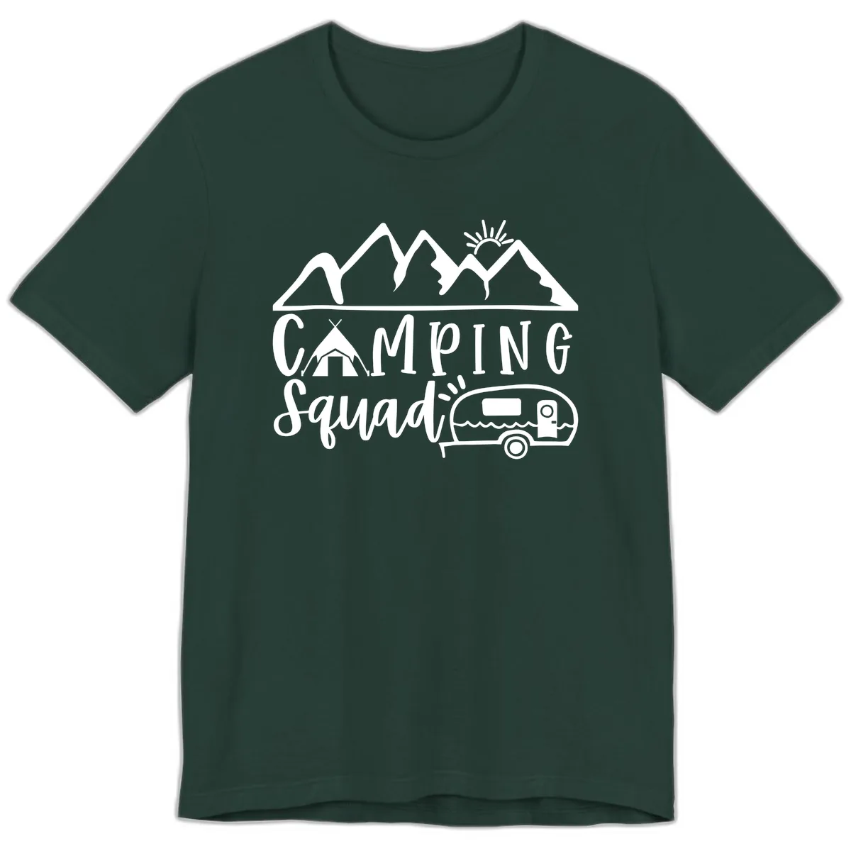 Camping Squad Adventure Premium T-Shirt in Forest