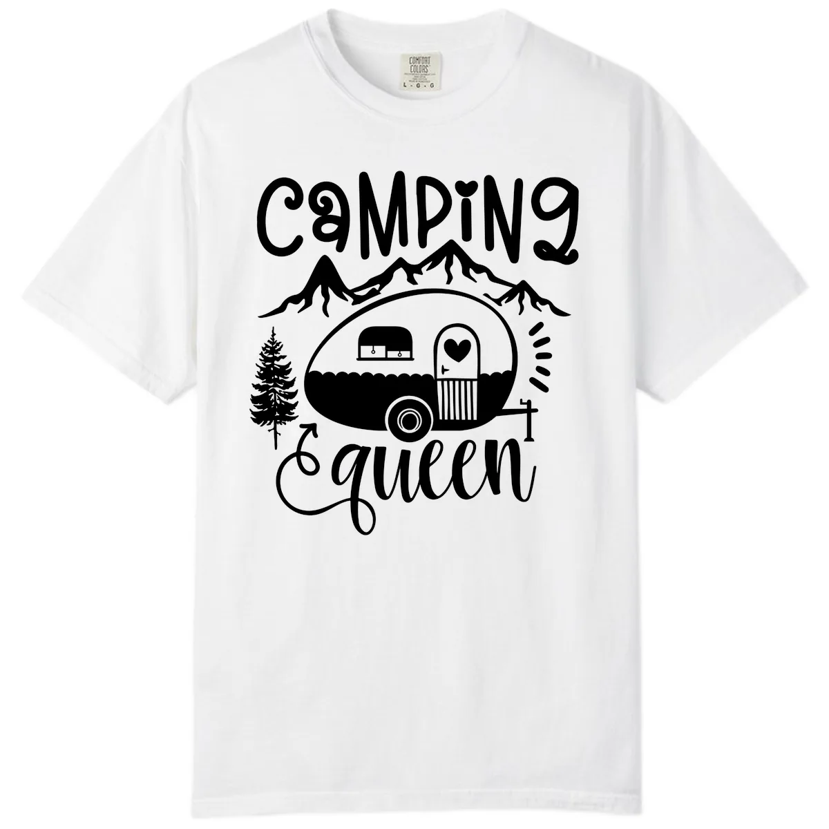 Camping Queen Retro Airstream Comfort Color in White