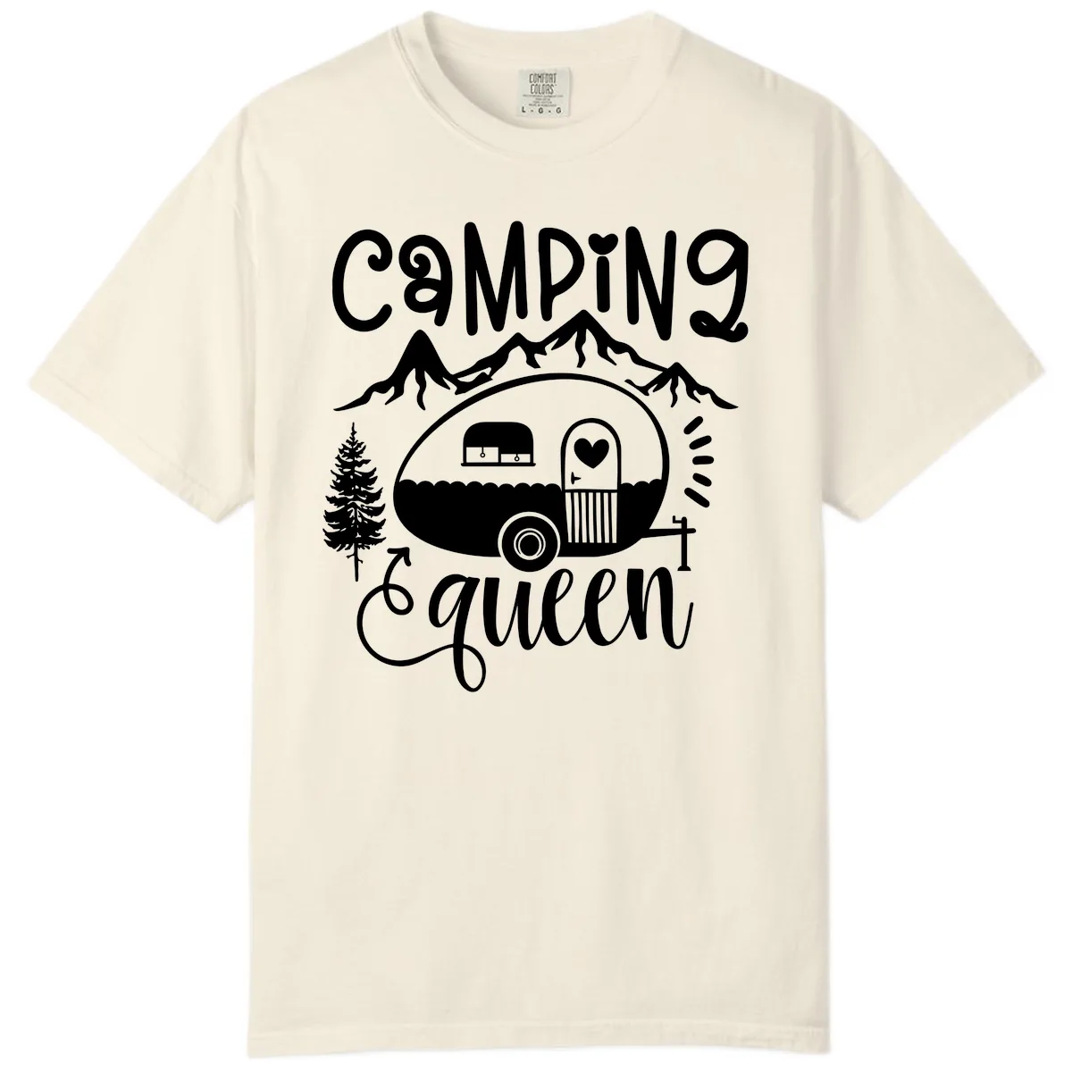 Camping Queen Retro Airstream Comfort Color in Ivory