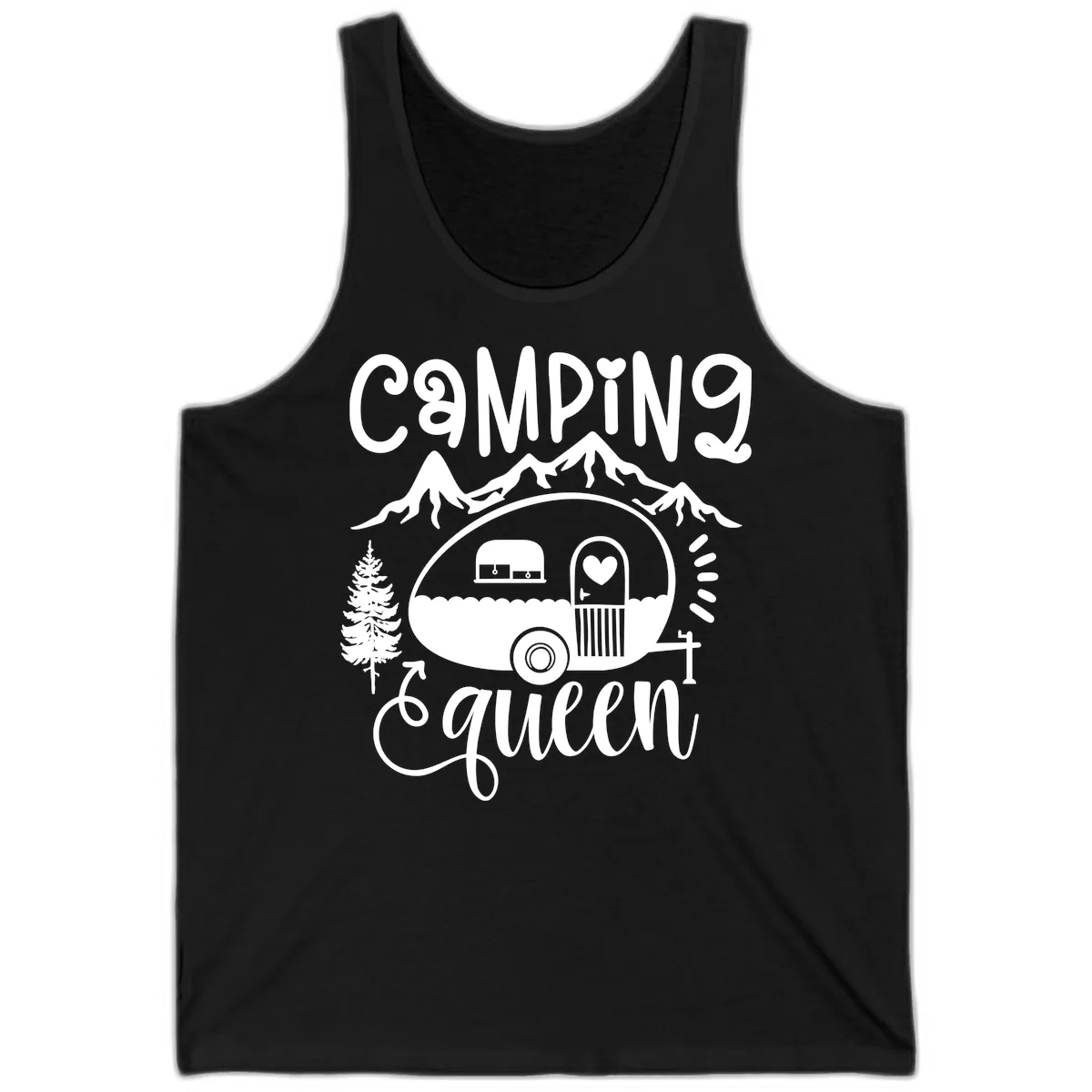 Camping Queen Retro Airstream Tank in Black