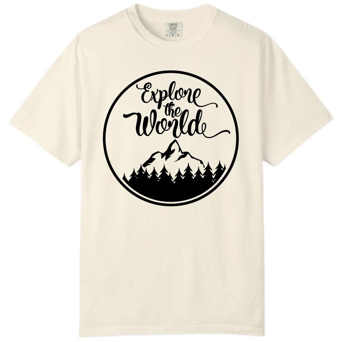 Explore The World Mountain Forest Comfort Color in Ivory