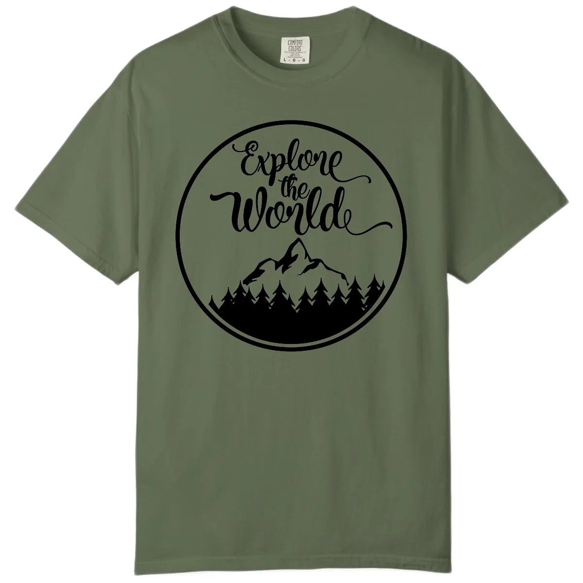 Explore The World Mountain Forest Comfort Color in Sage