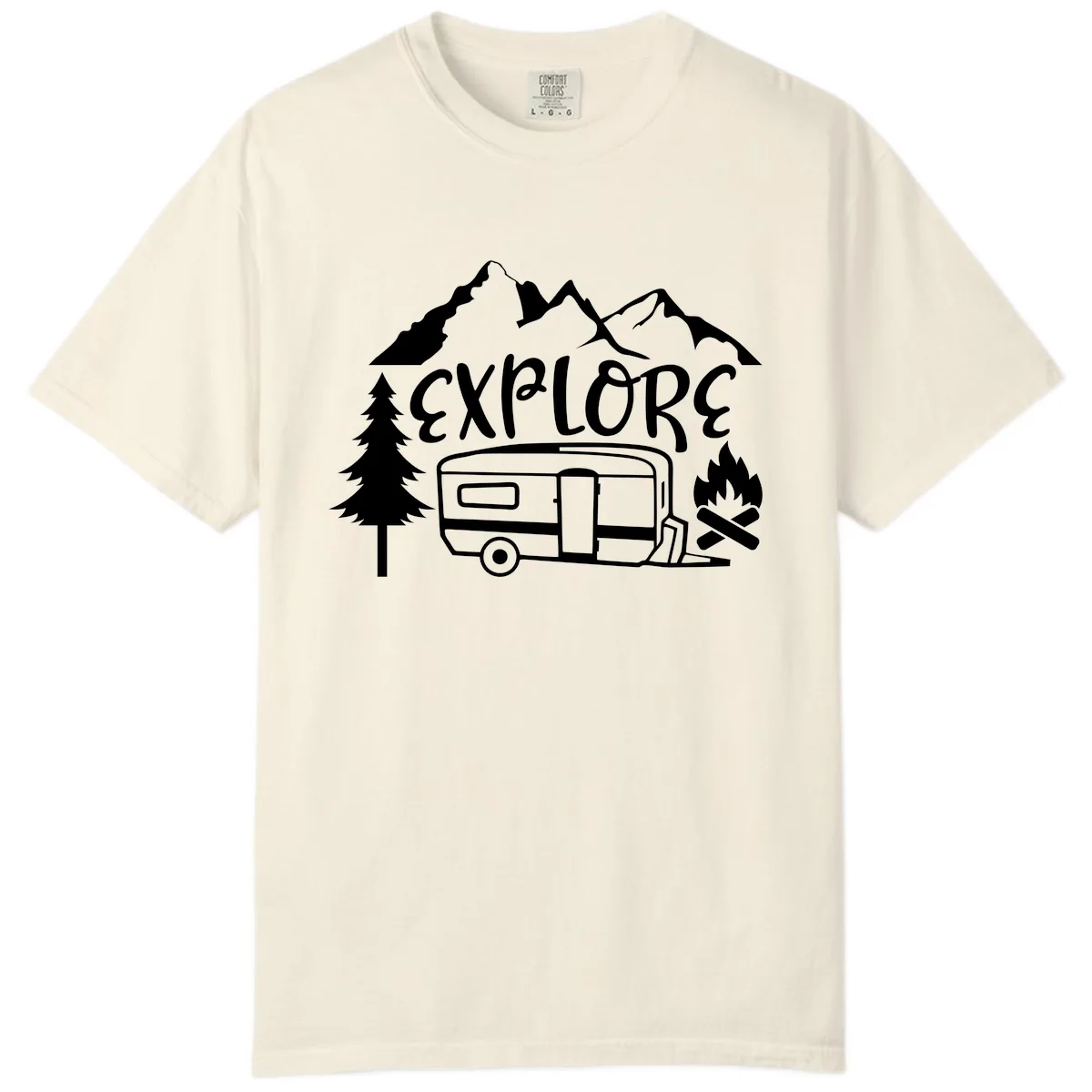 Explore The Campfire Adventure Comfort Color in Ivory