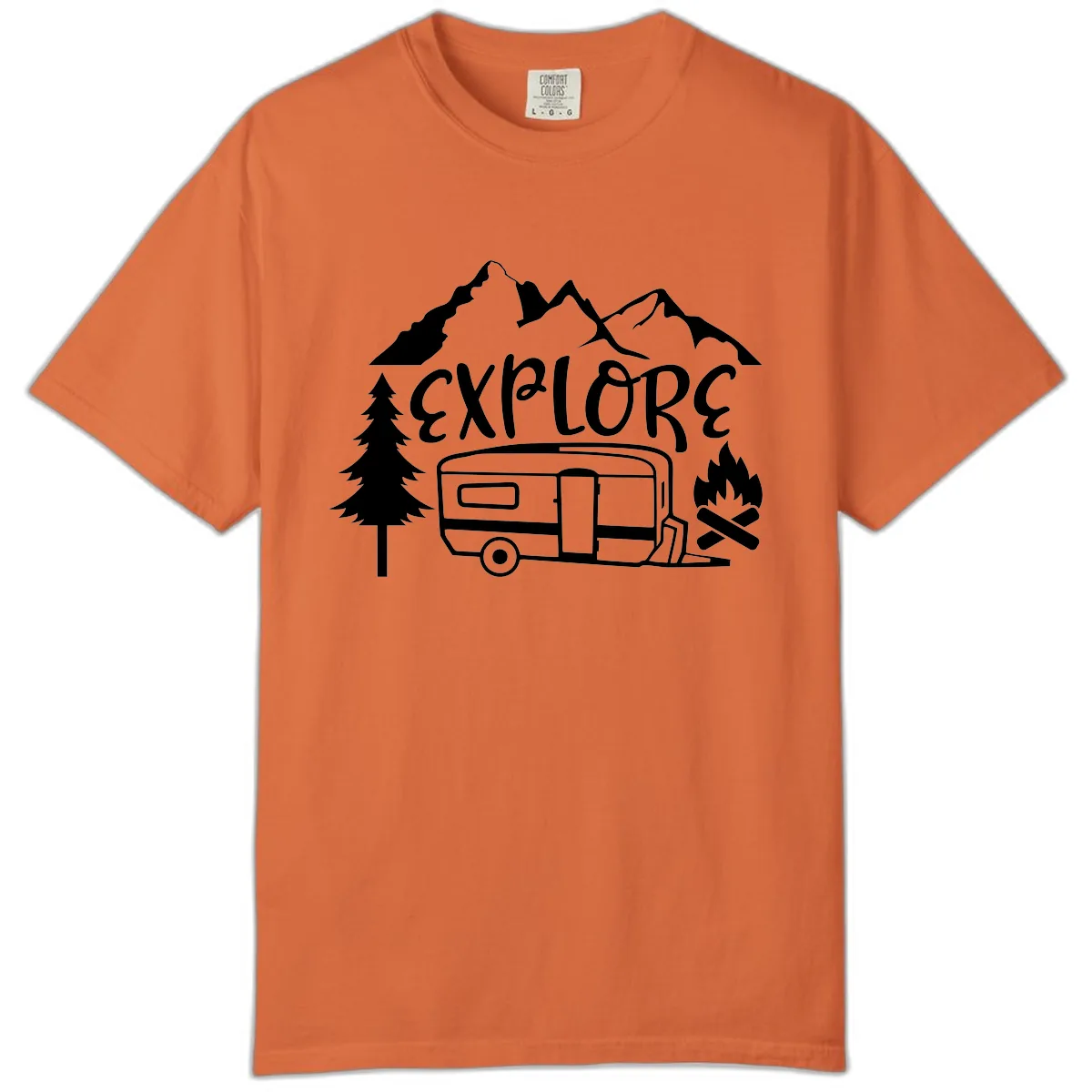 Explore The Campfire Adventure Comfort Color in Burnt Orange