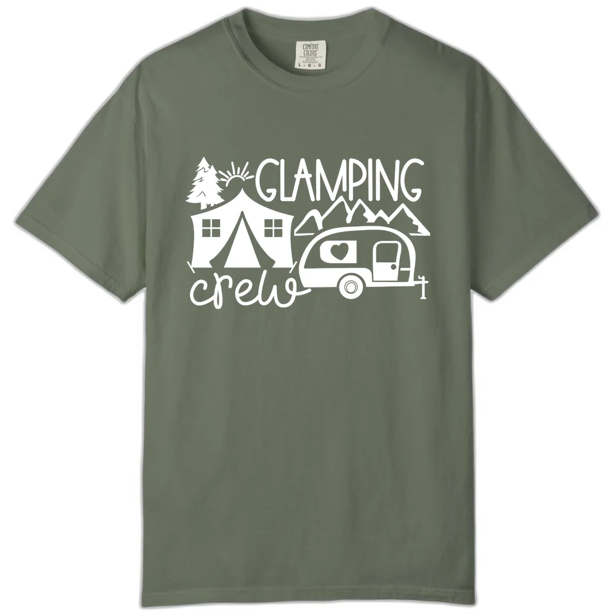 Glamping Crew Adventure Comfort Color in Moss