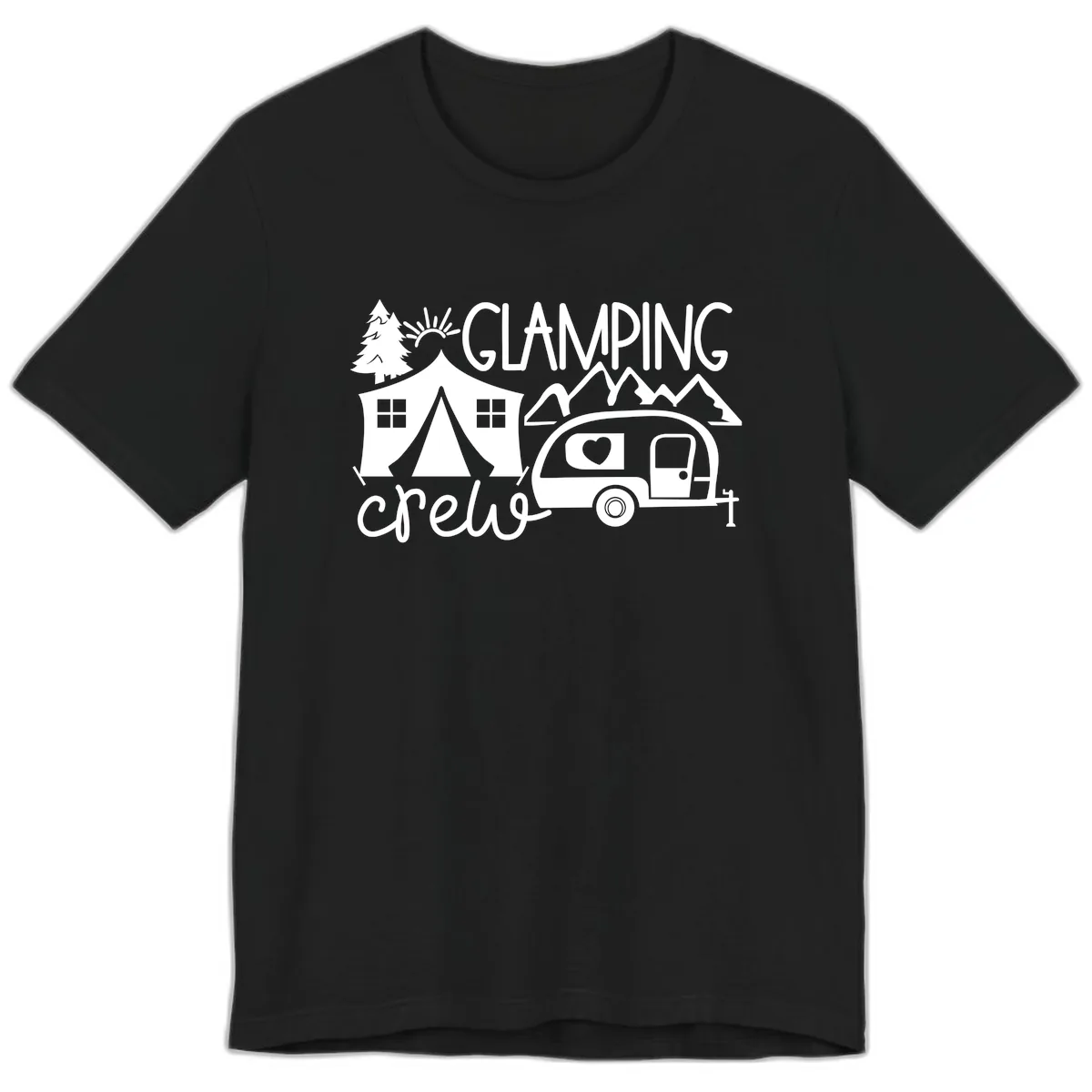 Glamping Crew Adventure Premium T-Shirt in Black
