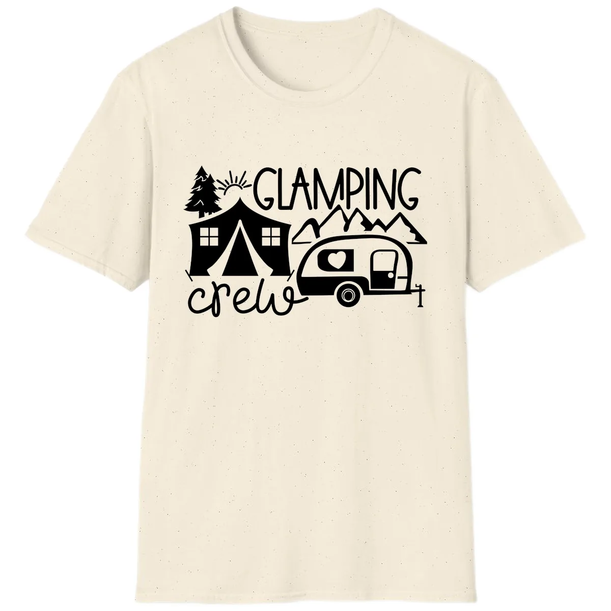 Glamping Crew Adventure T-Shirt in Natural