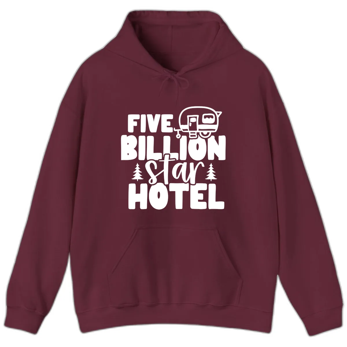 Five Billion Star Hotel Hoodie in Maroon