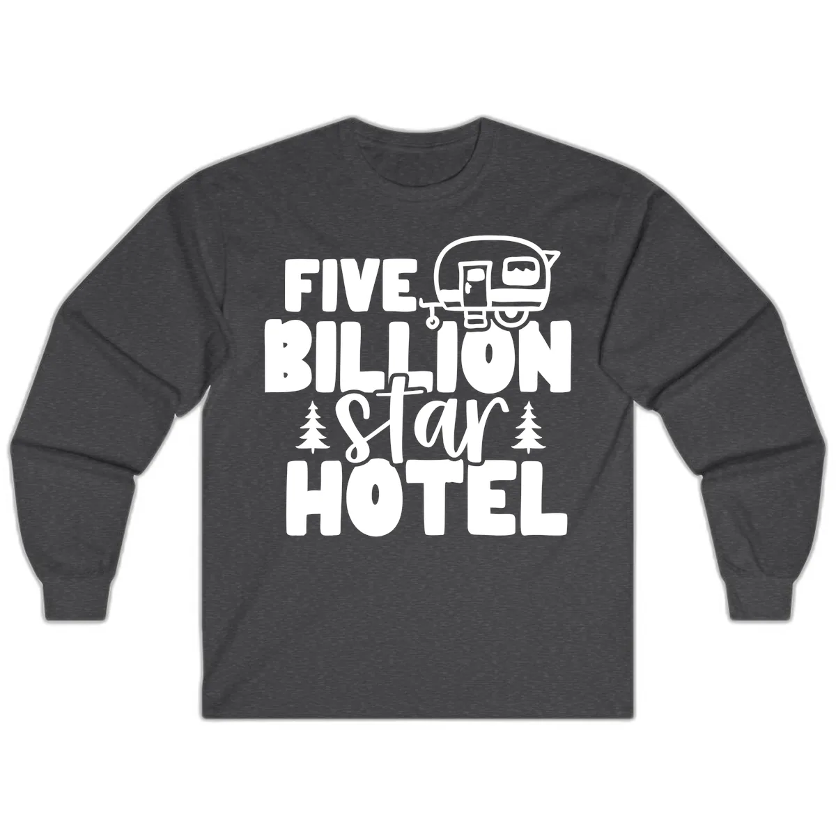 Five Billion Star Hotel Long Sleeve in Dark Heather