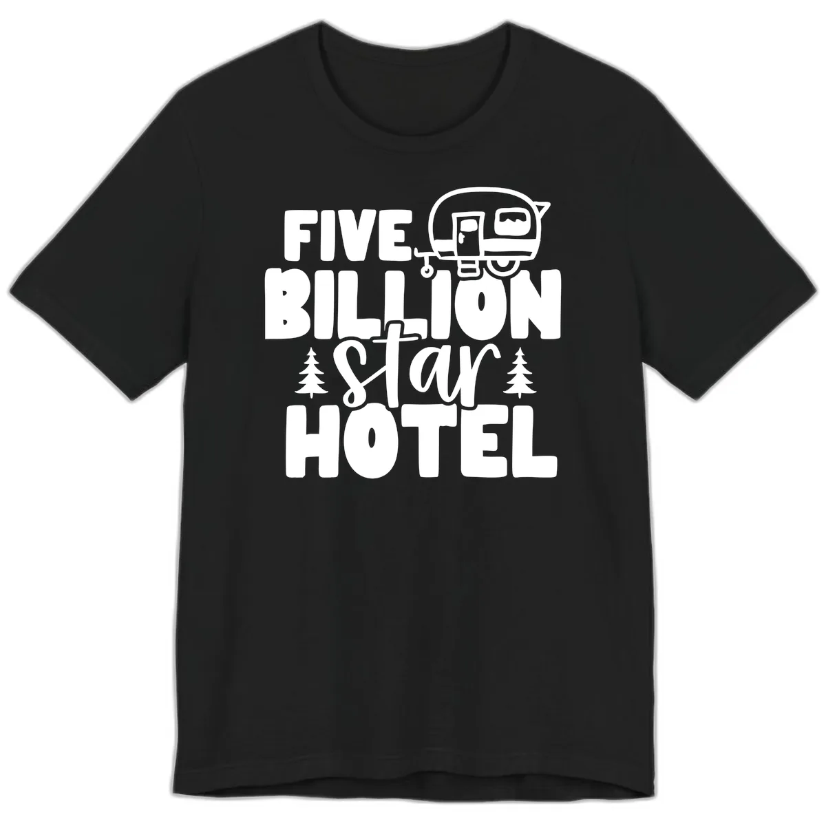 Five Billion Star Hotel Premium T-Shirt in Black