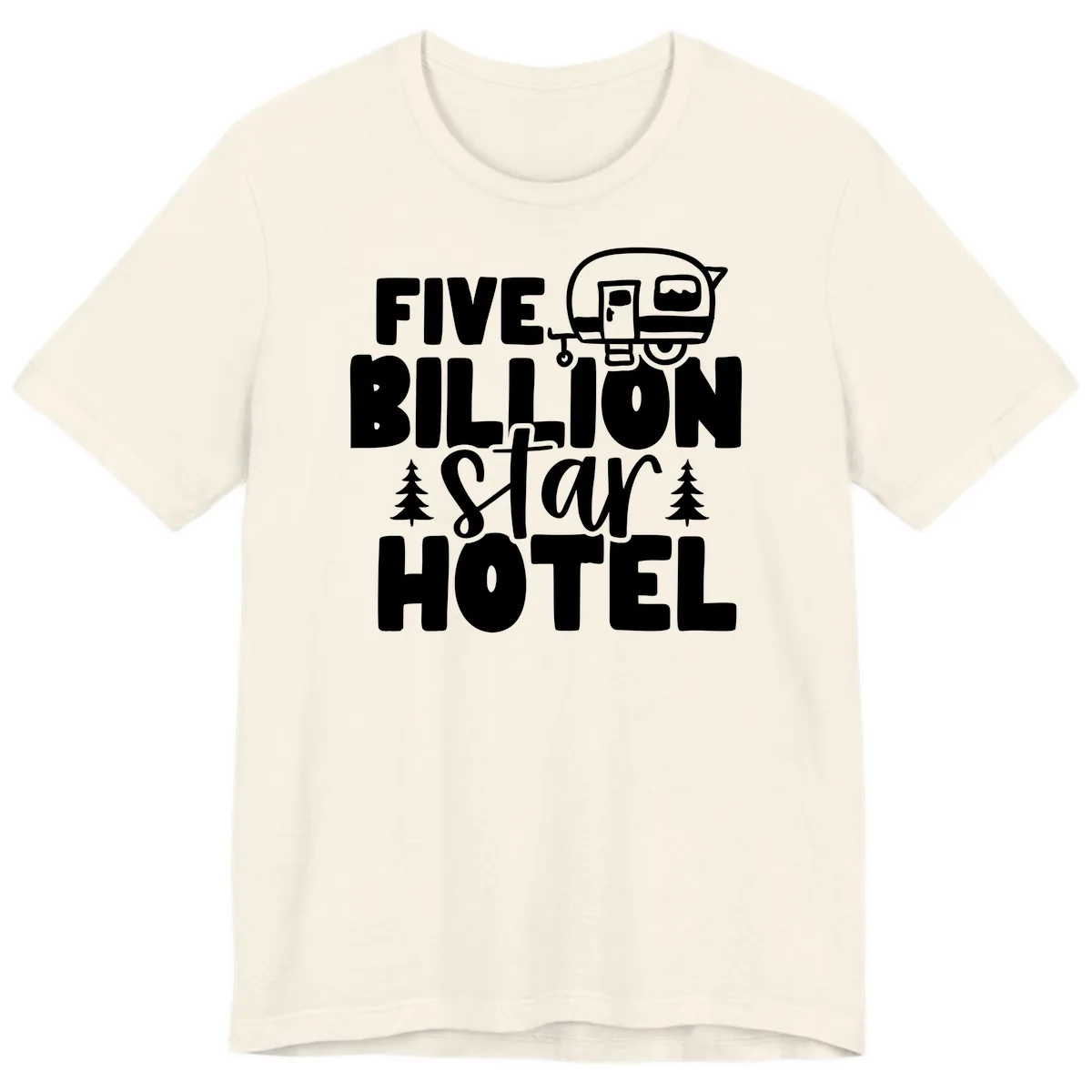 Five Billion Star Hotel Premium T-Shirt in Natural