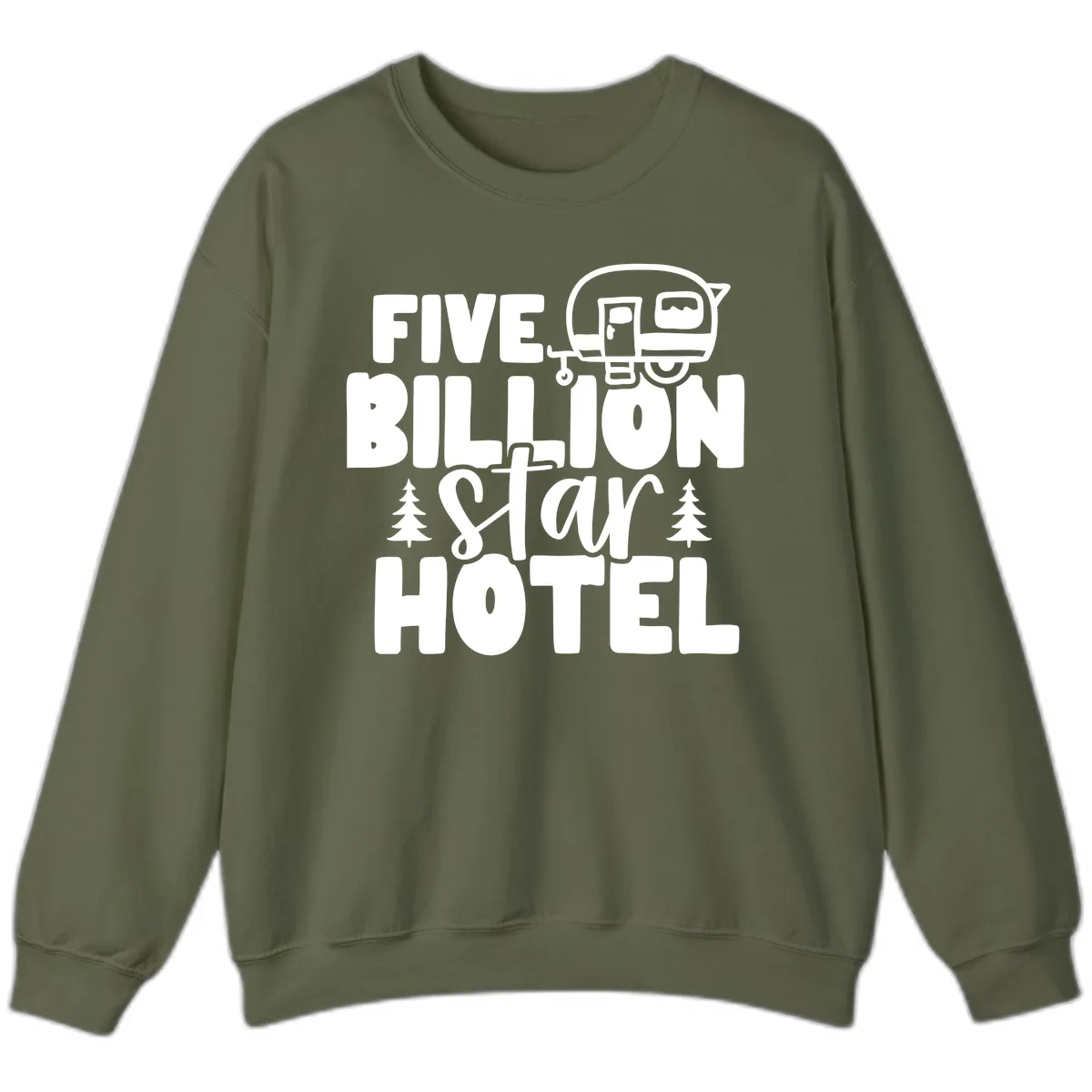 Five Billion Star Hotel Sweatshirt in Military Green