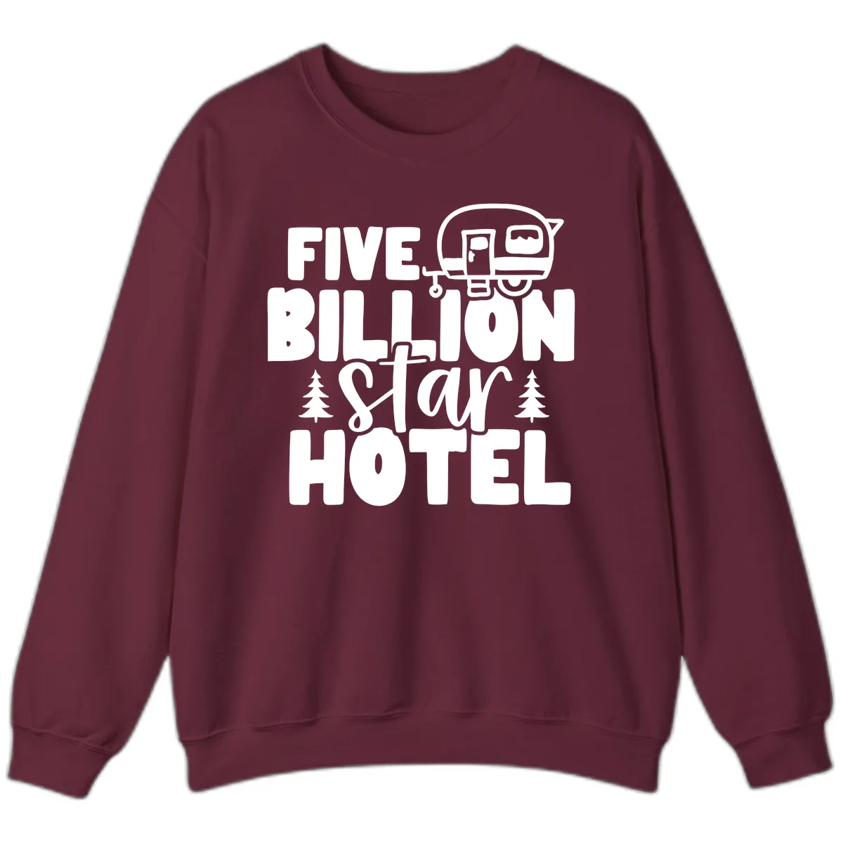 Five Billion Star Hotel Sweatshirt in Maroon