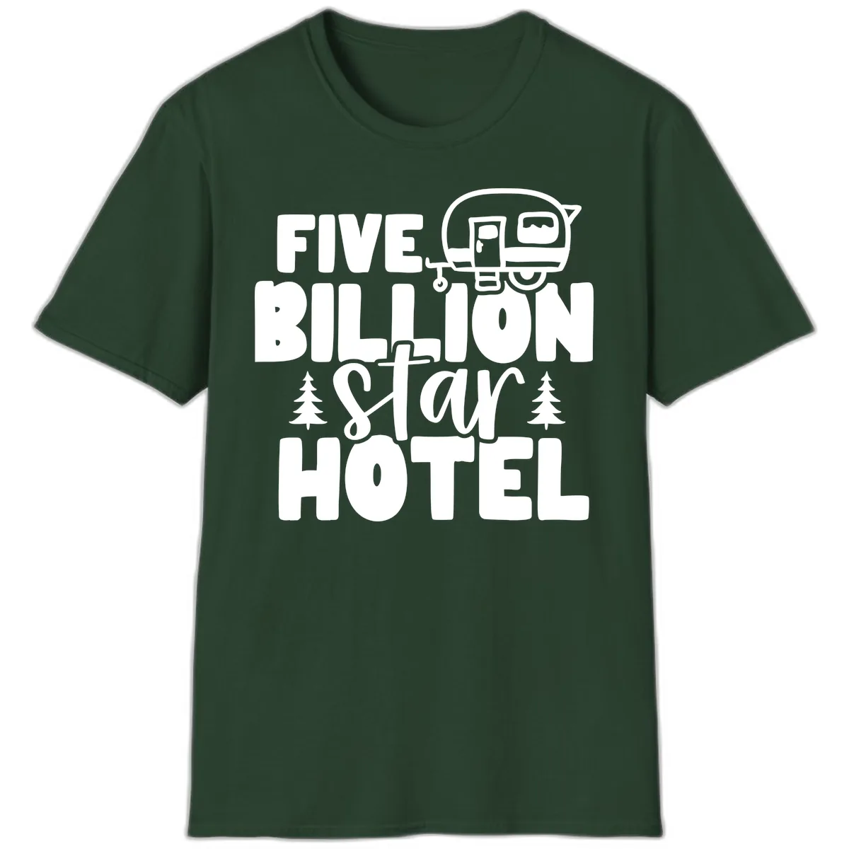 Five Billion Star Hotel T-Shirt in Forest Green