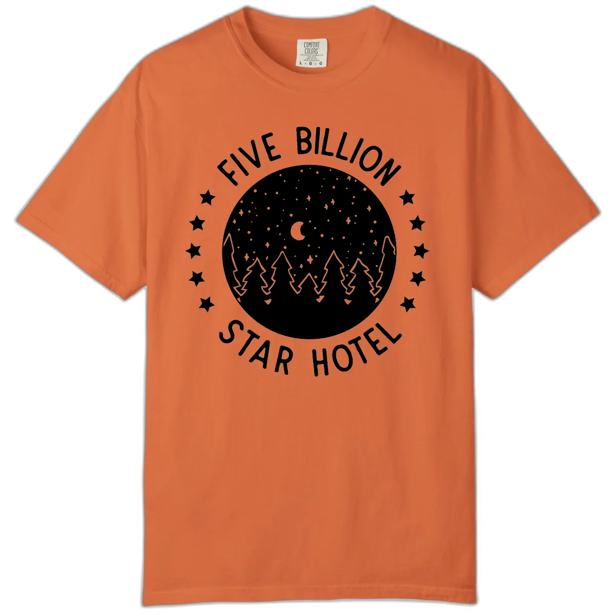 Five Billion Star Hotel Comfort Color in Burnt Orange