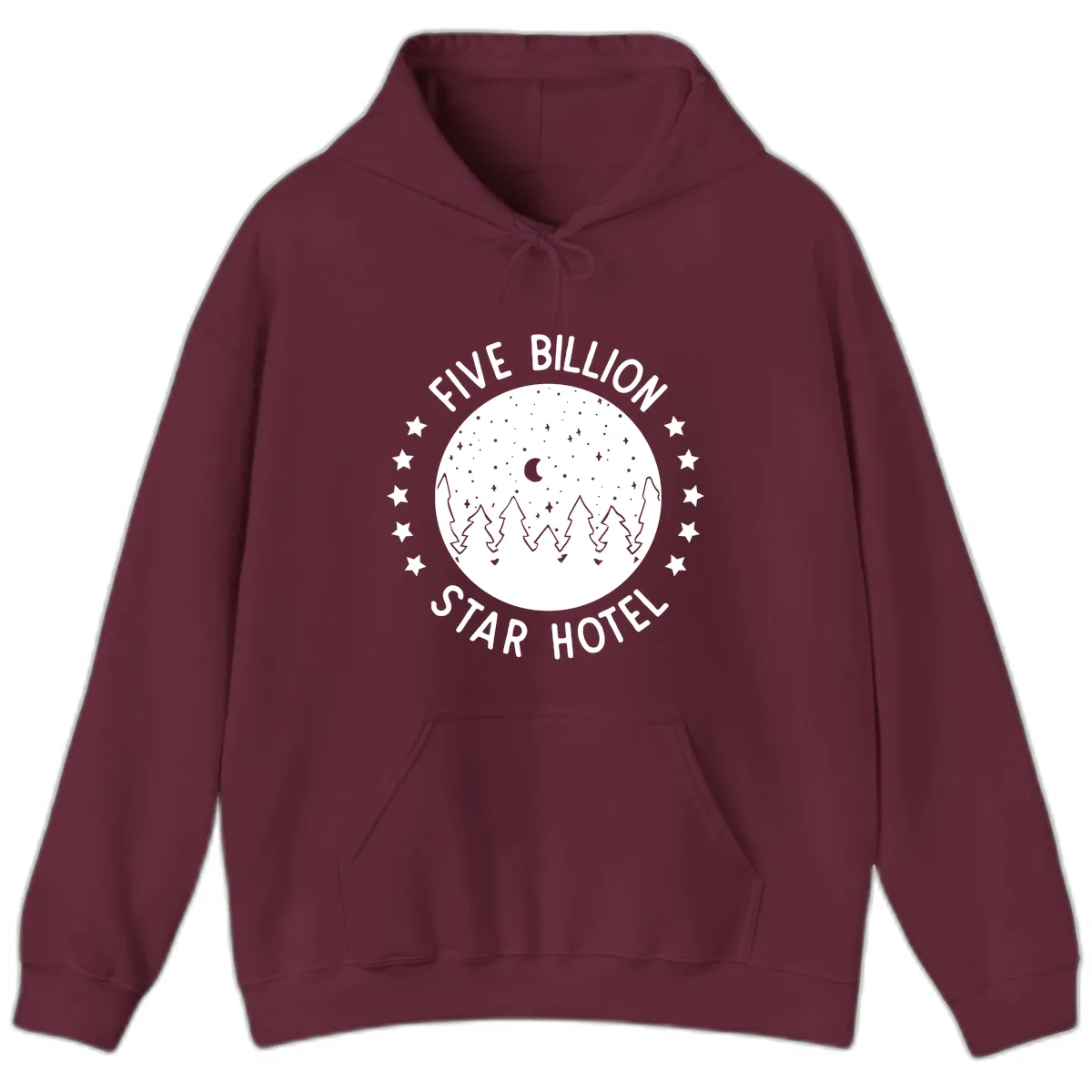 Five Billion Star Hotel Hoodie in Maroon