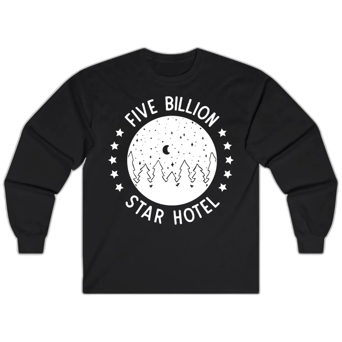 Five Billion Star Hotel Long Sleeve in Black