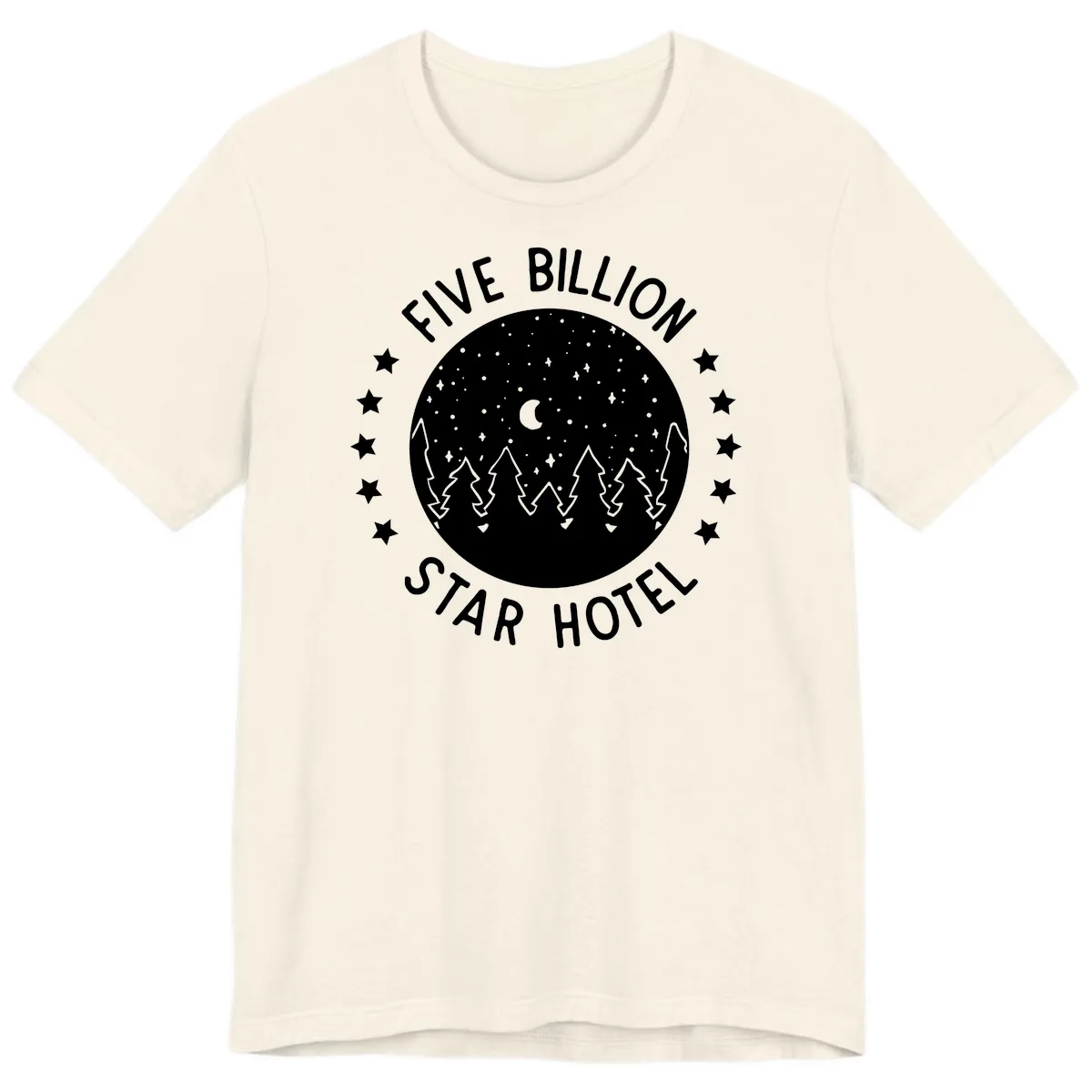 Five Billion Star Hotel Premium T-Shirt in Natural
