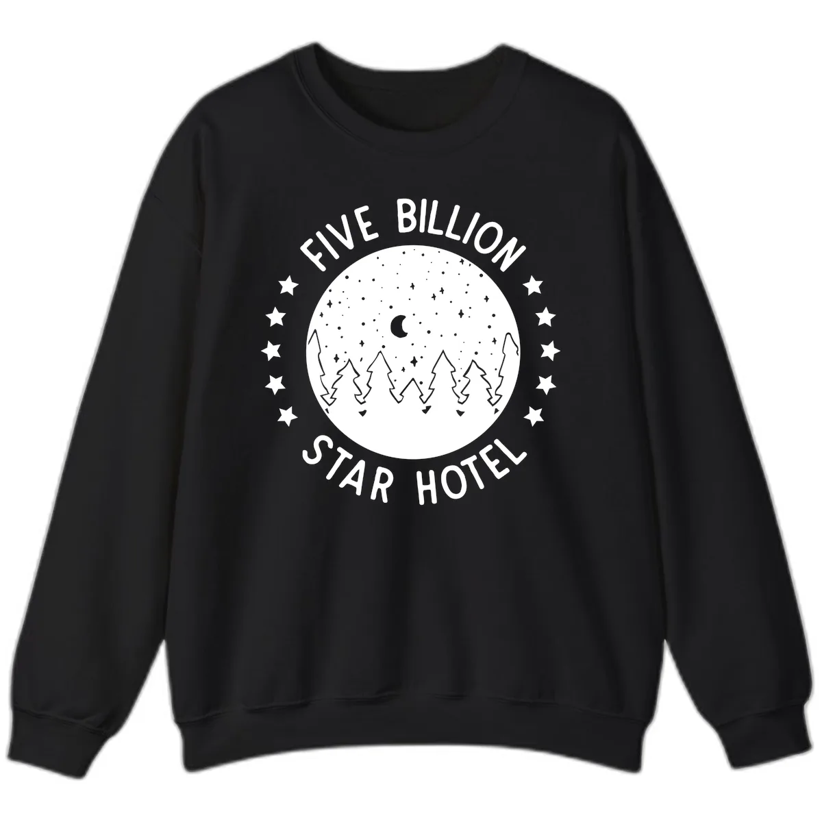 Five Billion Star Hotel Sweatshirt in Black