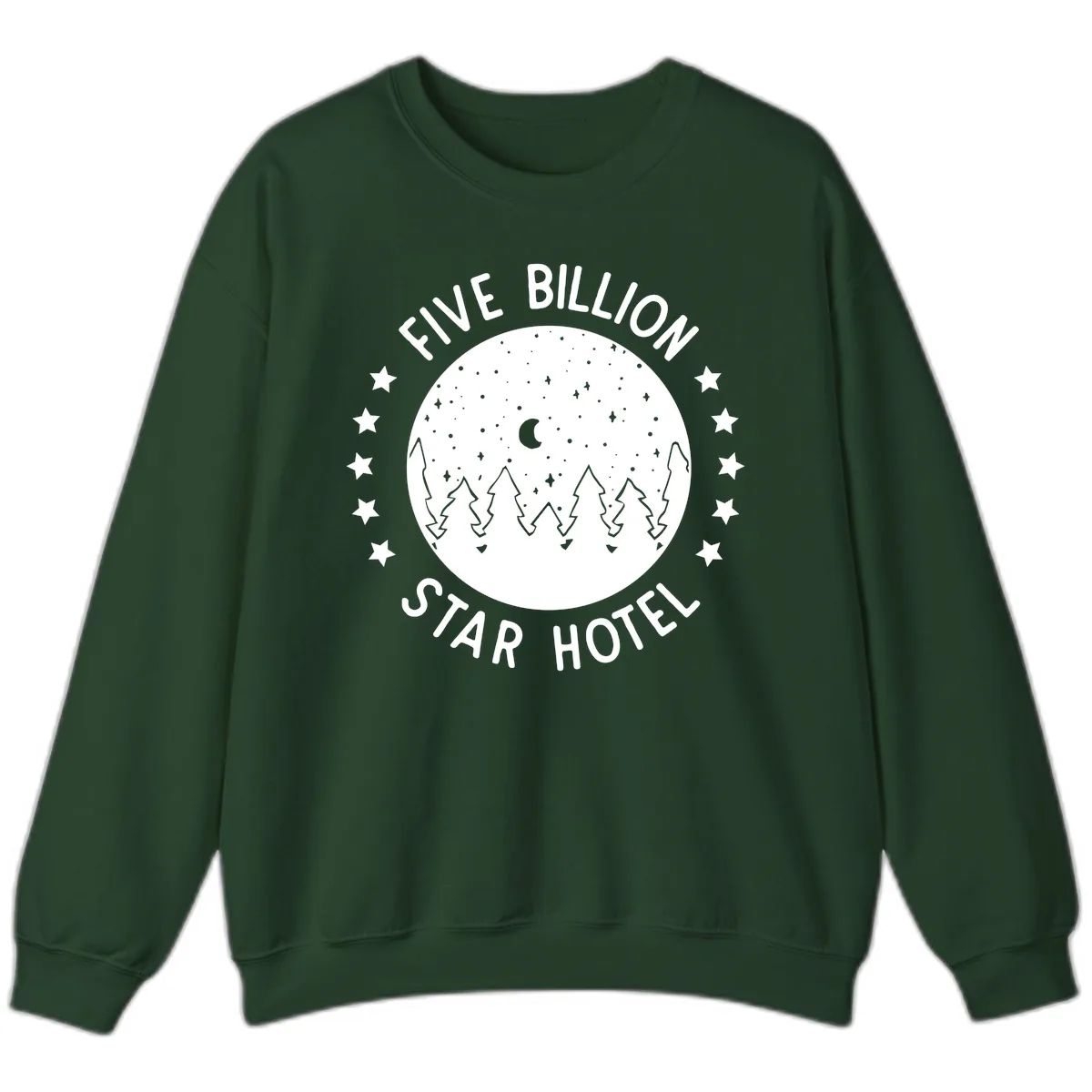 Five Billion Star Hotel Sweatshirt in Forest Green