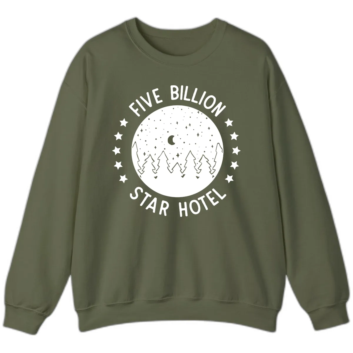 Five Billion Star Hotel Sweatshirt in Military Green