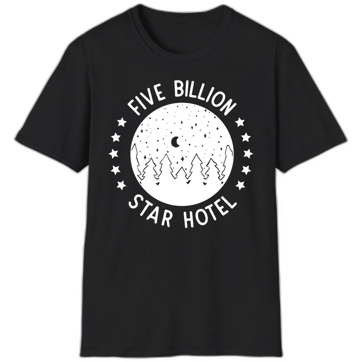 Five Billion Star Hotel T-Shirt in Black