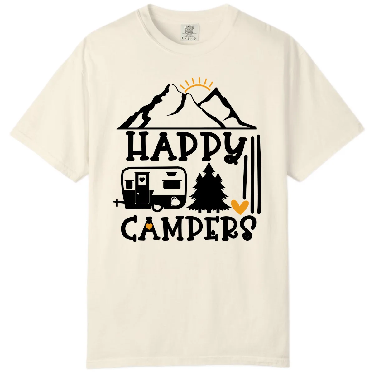 Happy Campers Mountain Retreat Comfort Color in Ivory