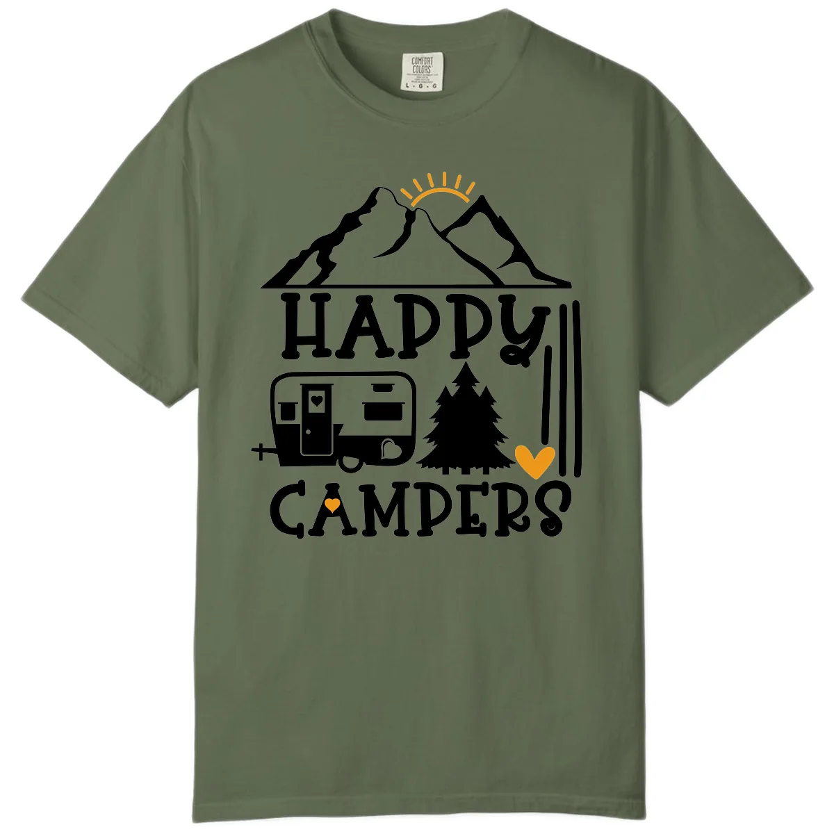 Happy Campers Mountain Retreat Comfort Color in Sage