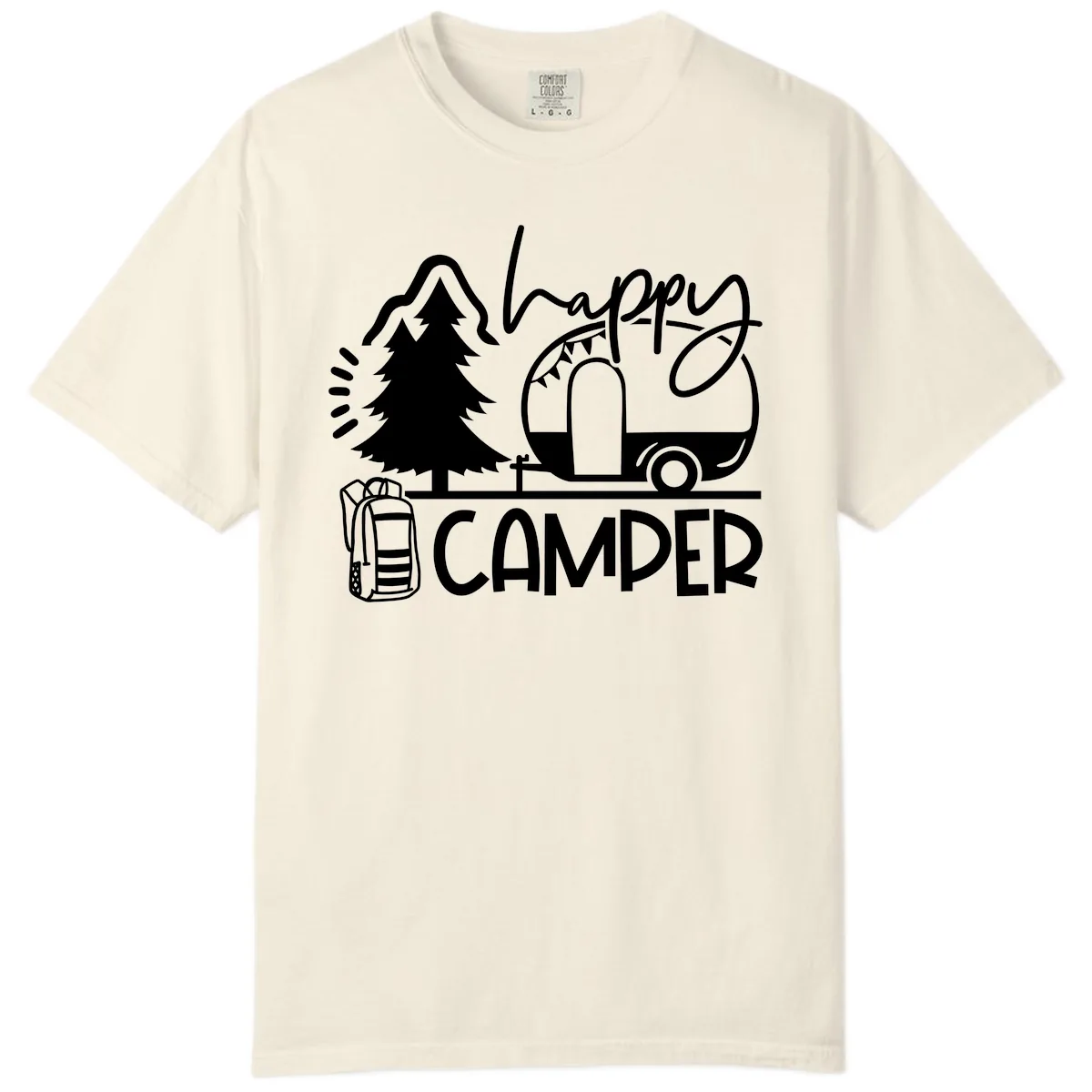 Happy Camper Adventure Comfort Color in Ivory
