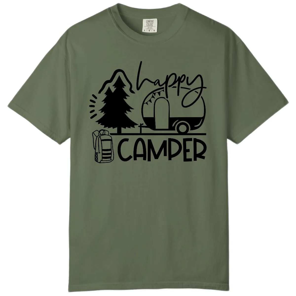 Happy Camper Adventure Comfort Color in Sage