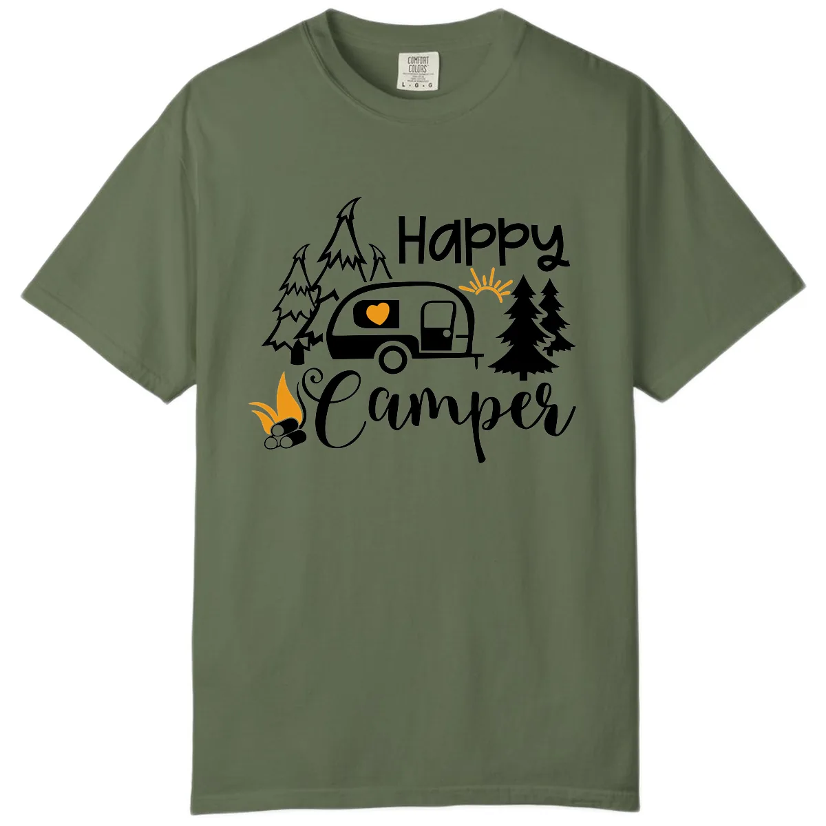 Happy Camper Trailer Life Comfort Color in Sage