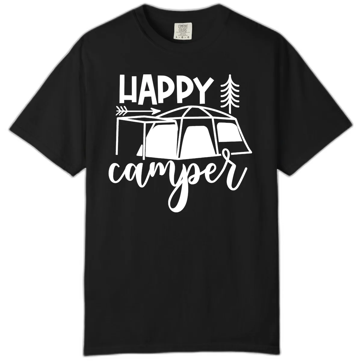 Happy Camper Comfort Color in Black