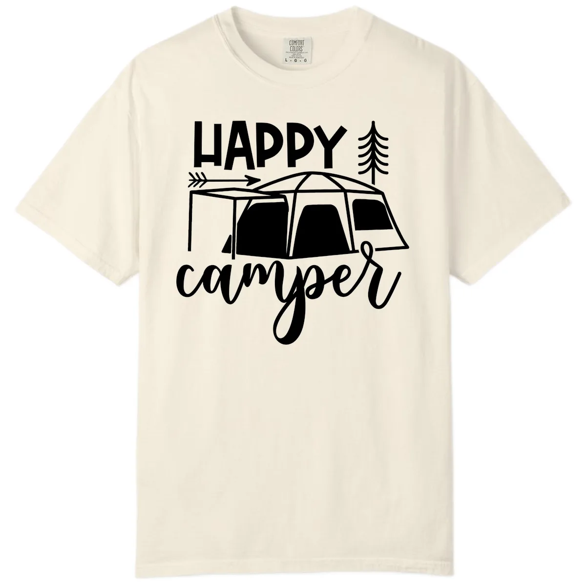 Happy Camper Comfort Color in Ivory