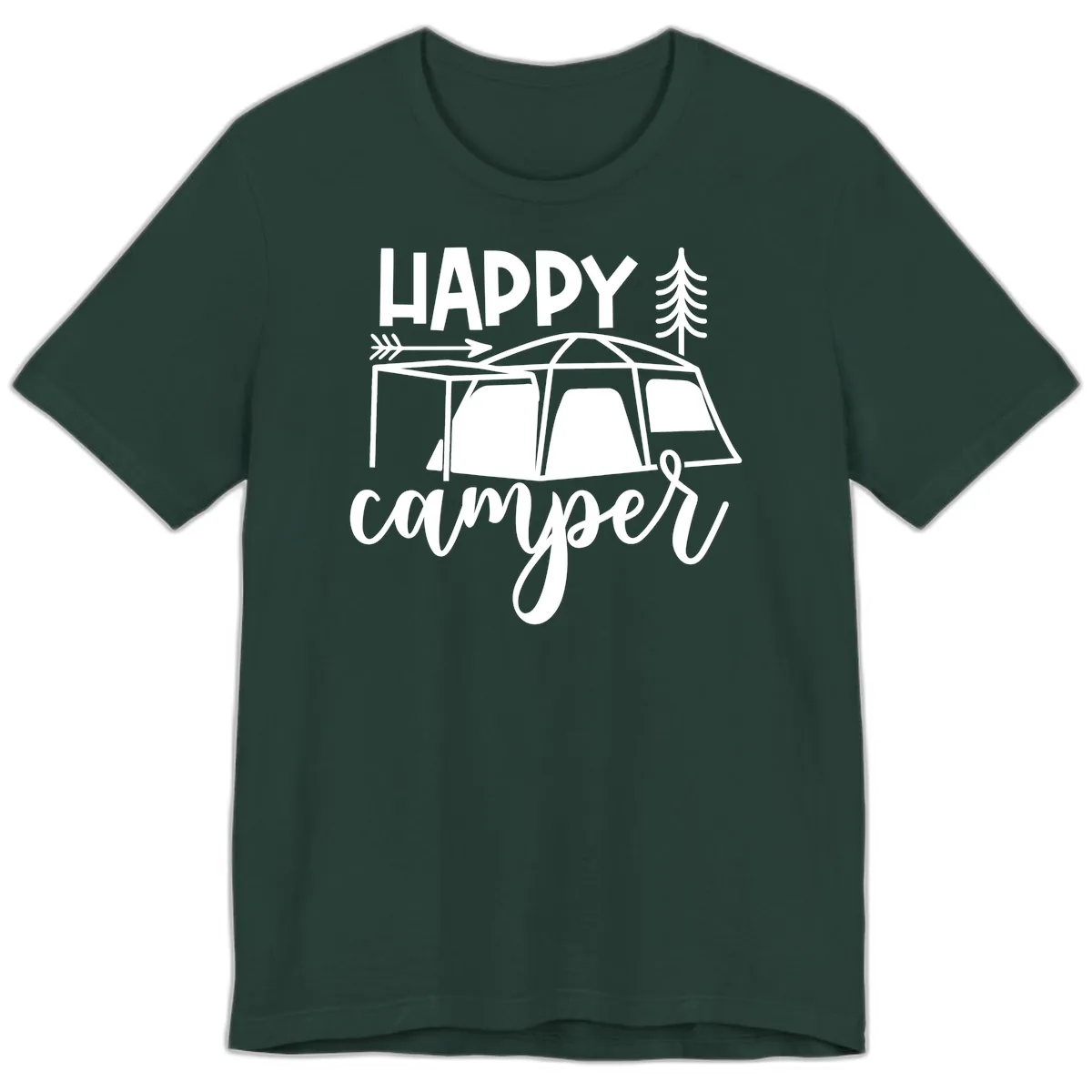 Happy Camper Premium T-Shirt in Forest