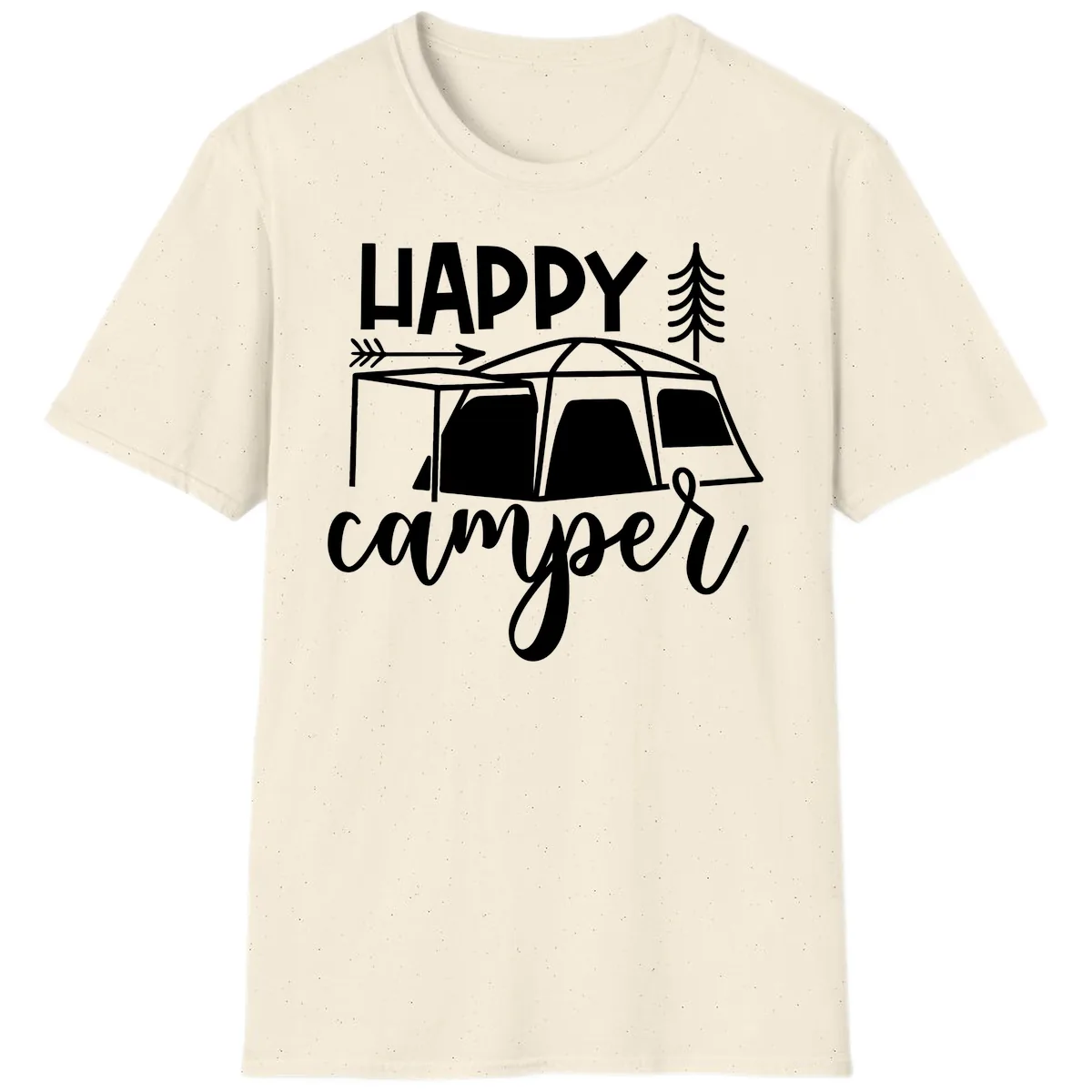 Happy Camper T-Shirt in Natural