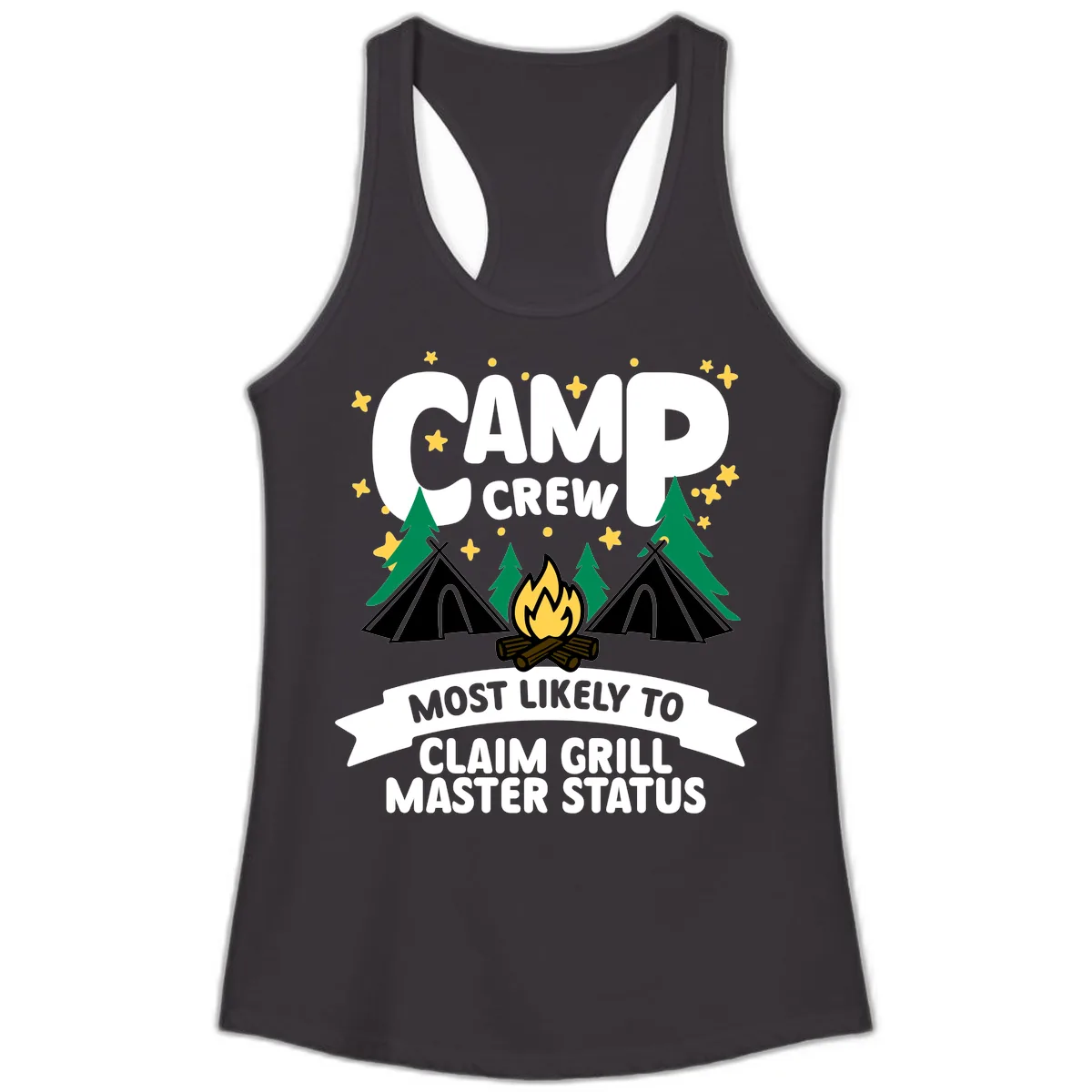 Camp Crew Grill Master Status Ladies Tank in Black
