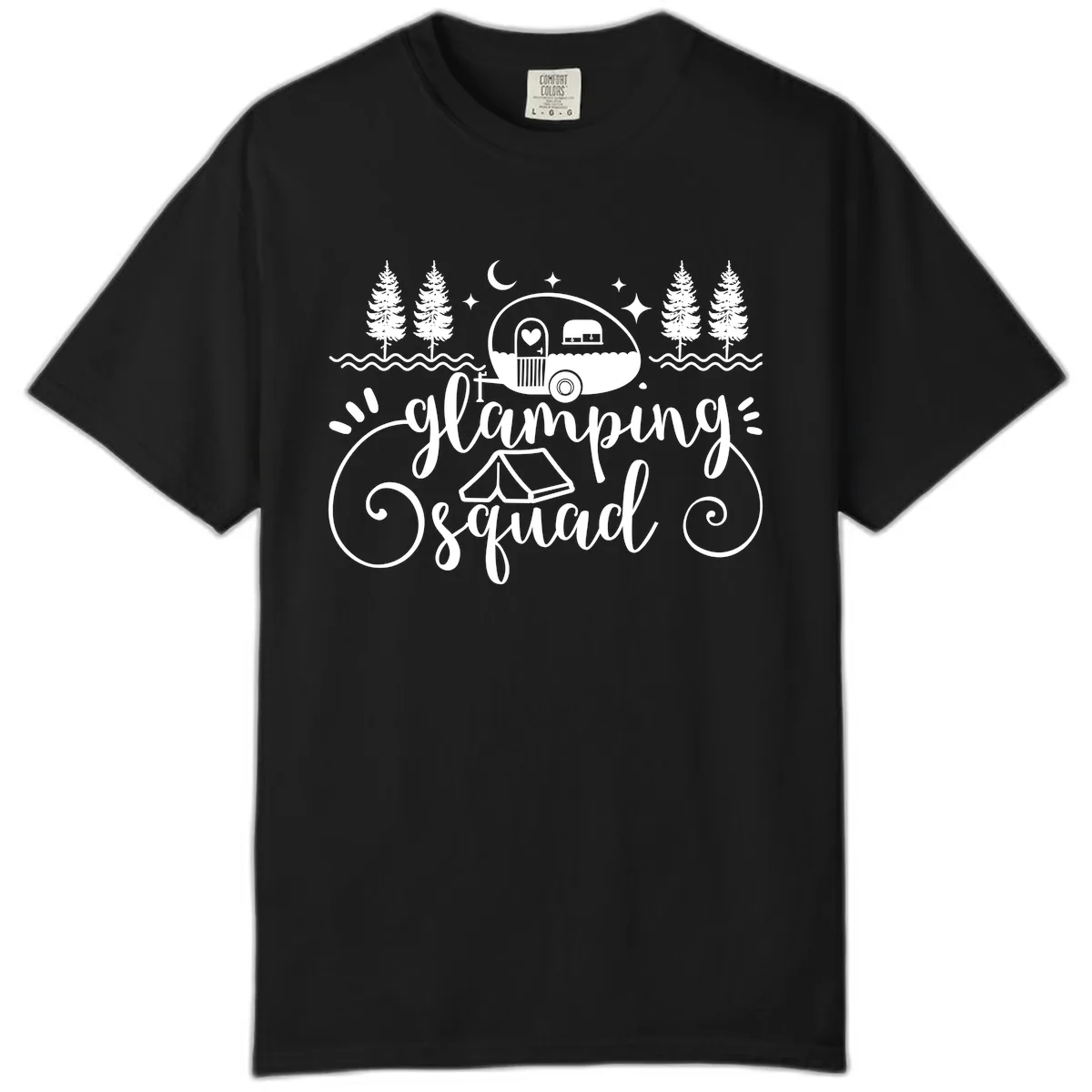 Glamping Squad Goals Comfort Color in Black