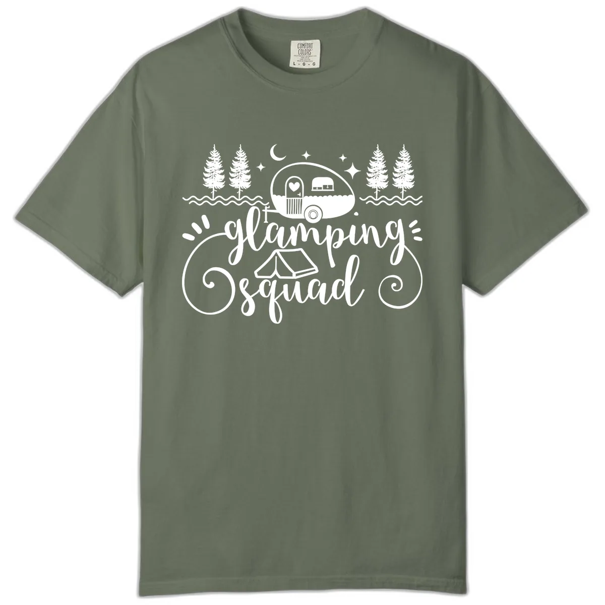 Glamping Squad Goals Comfort Color in Moss