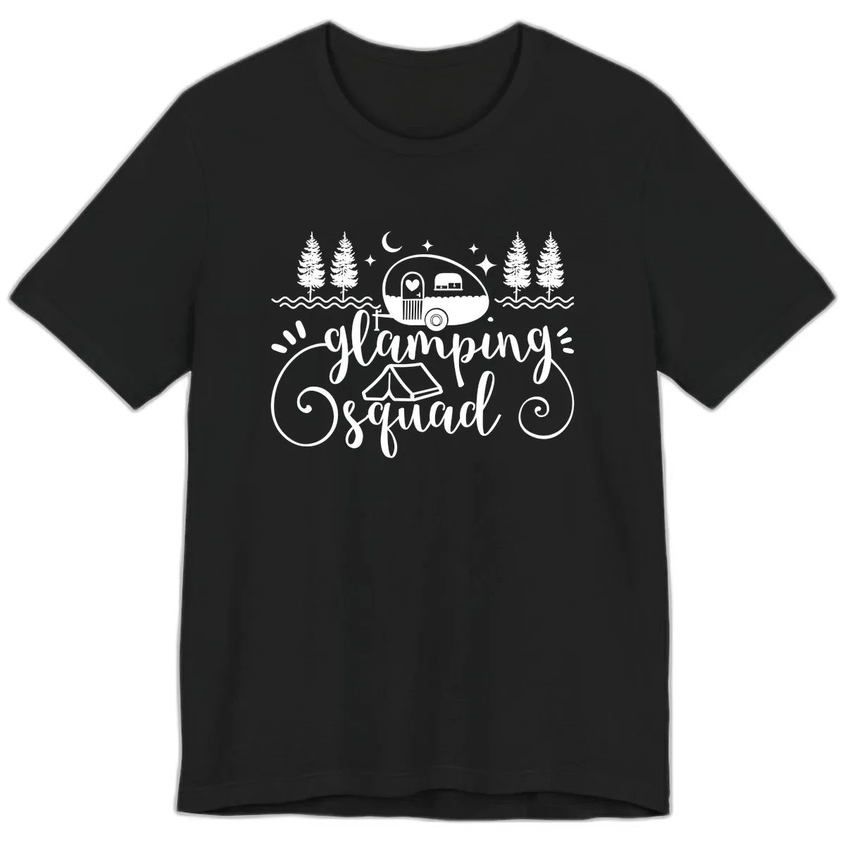 Glamping Squad Goals Premium T-Shirt in Black