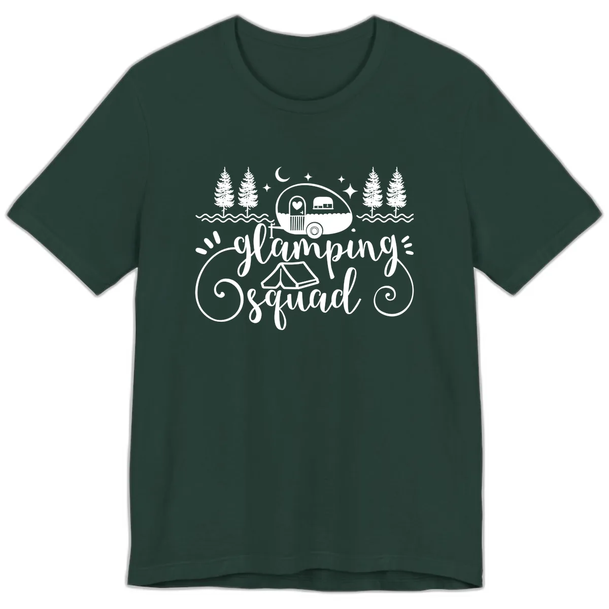 Glamping Squad Goals Premium T-Shirt in Forest