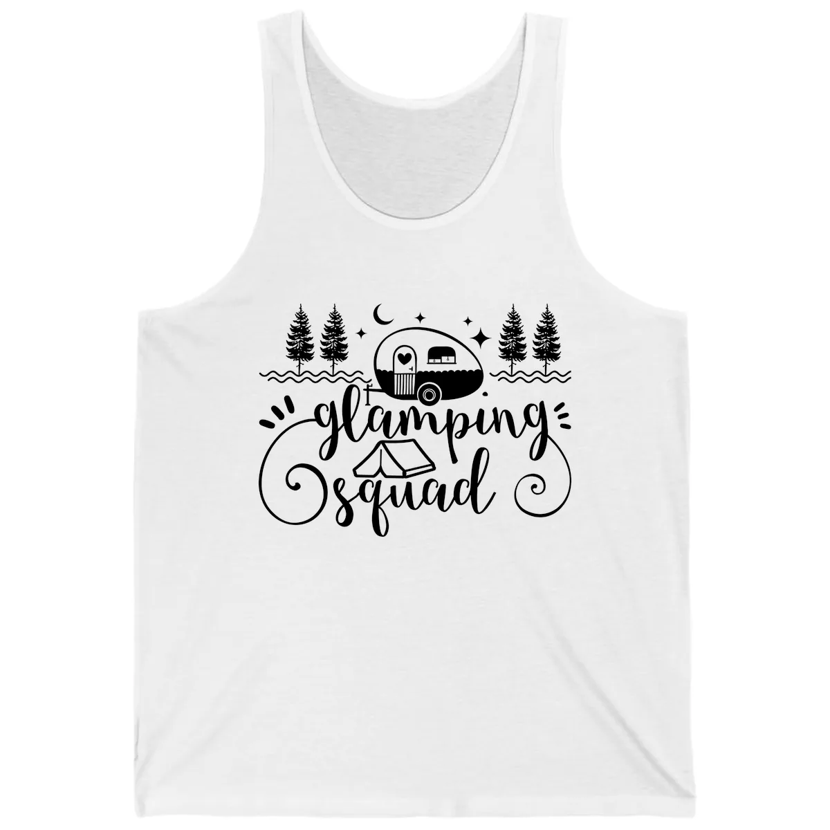 Glamping Squad Goals Tank in White