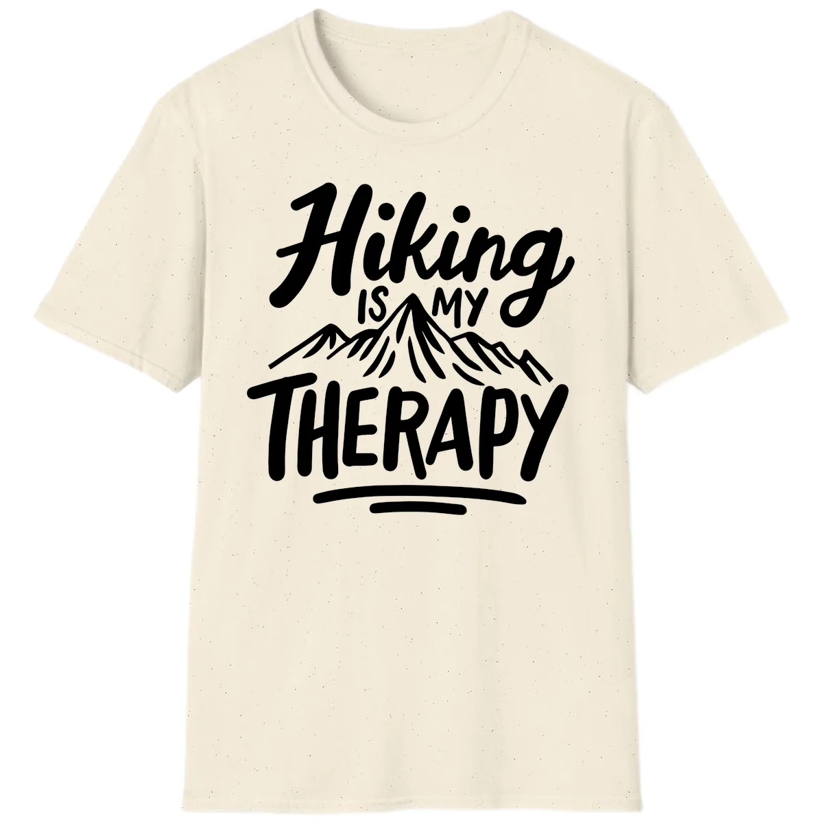 Hiking Is My Therapy T-Shirt in Natural