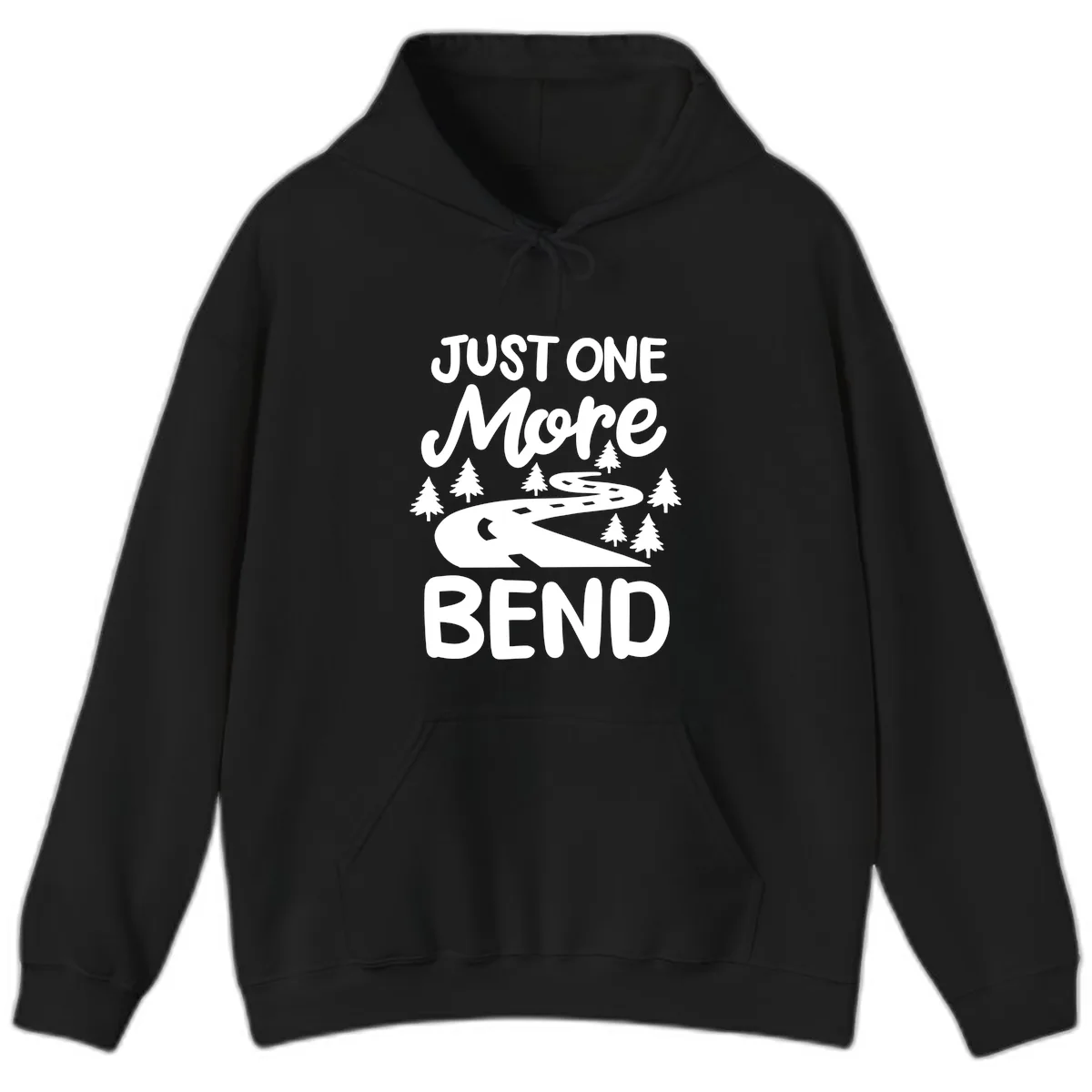 Just One More Bend Hoodie in Black
