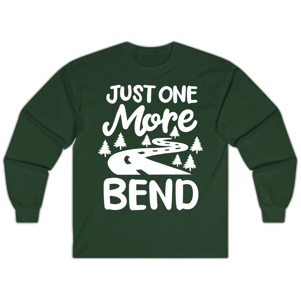Just One More Bend Long Sleeve in Forest Green