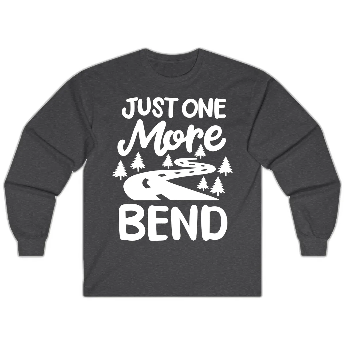 Just One More Bend Long Sleeve in Dark Heather