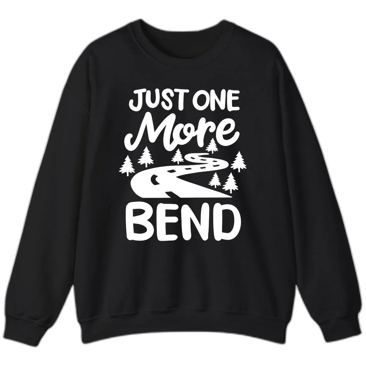 Just One More Bend Sweatshirt in Black