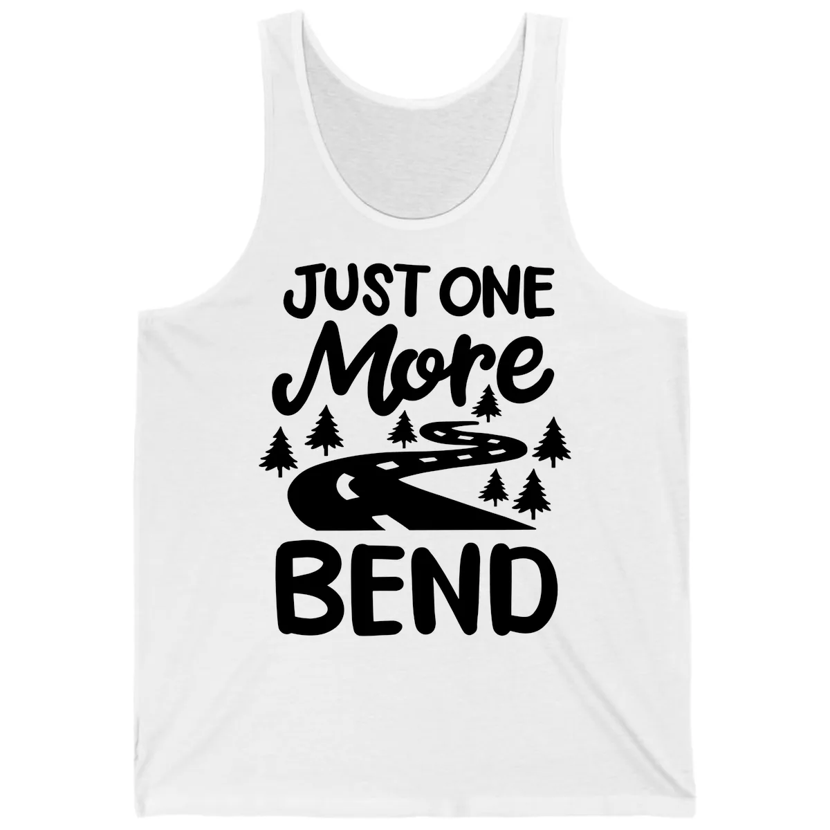 Just One More Bend Tank in White