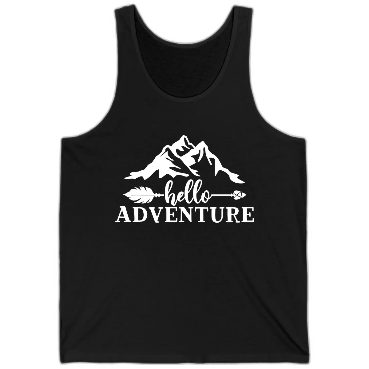 Hello Adventure Mountain Arrows Tank in Black